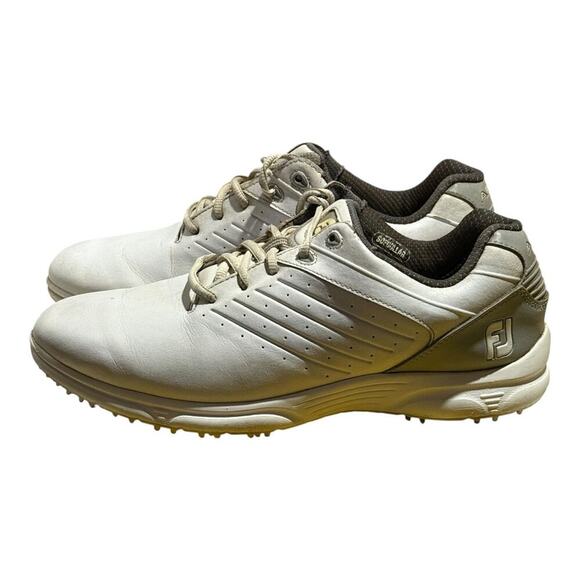 FootJoy ARC SL White Gray Men's Size 9M Golf Shoes Spikeless Leather Comfort - Picture 4 of 5